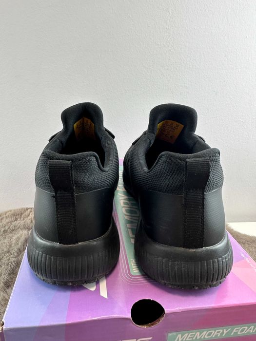 Buty damskie czarne trampki skechers work slip resistant 39