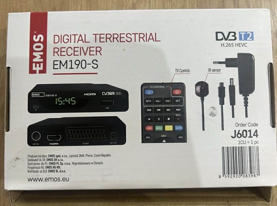 dekoder DVB-T2 EMOS EM190-S HD