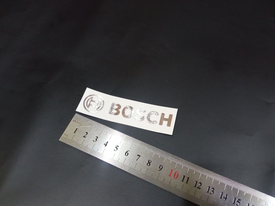 Наклейка хром бош Bosch холодильник