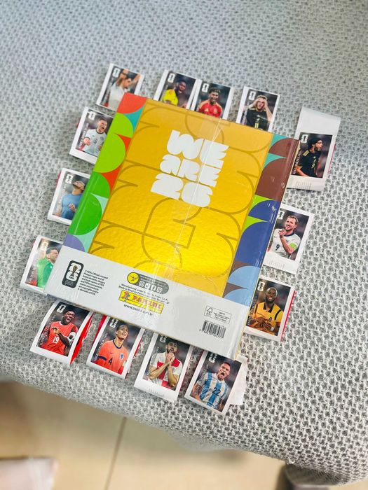 Caderneta Ouro Panini FIFA World Cup 2026 Copa do Mundo + Coleção Completa Cromos Coca Cola Original (14 cromos)