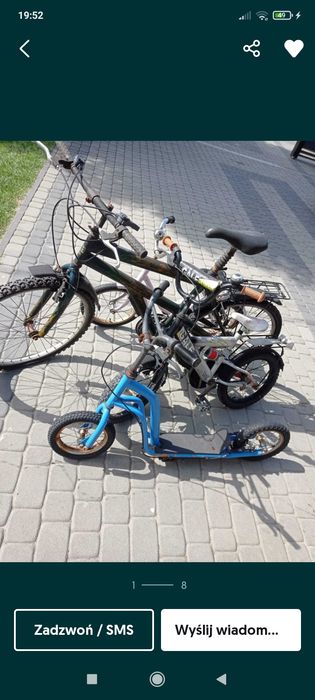 Zestaw rowerów.  Kkk