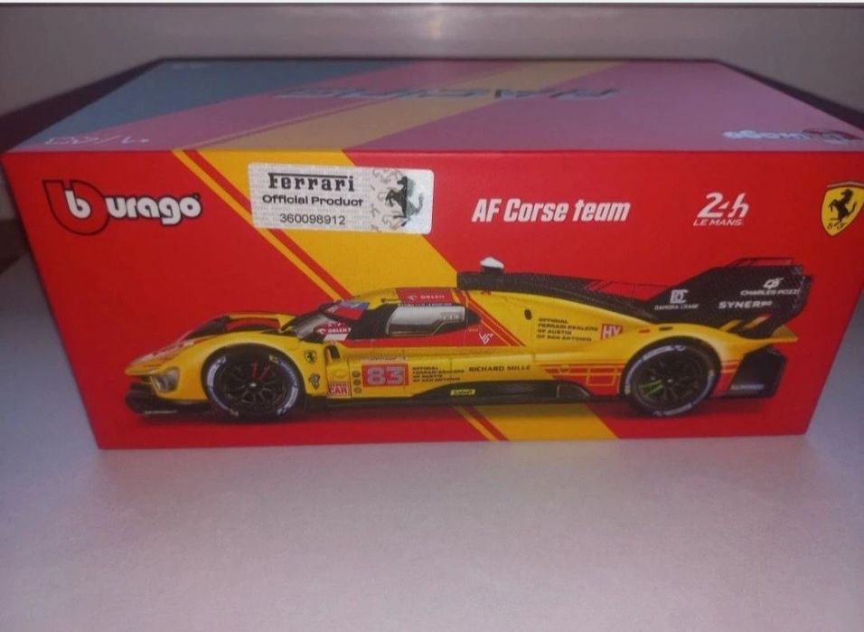Bburago Ferrari 499P AF CORSE team, Robert Kubica, skala 1:43