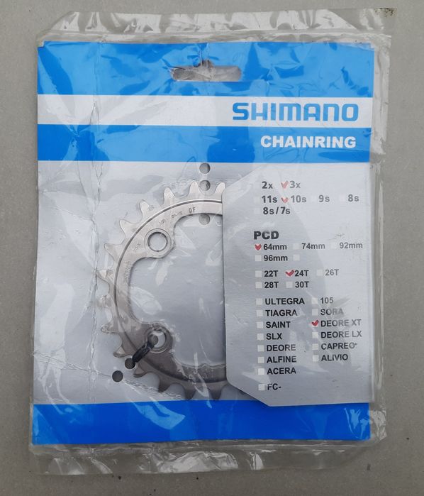Prato Shimano Deore XT 24 T