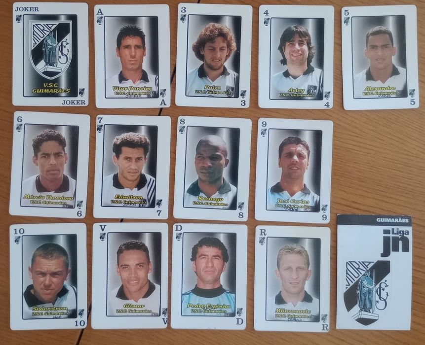 Cartas do baralho Liga JN