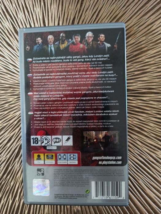 GANGS OF LONDON PSP Komplet  Polskie wydanie, Polska  okładka