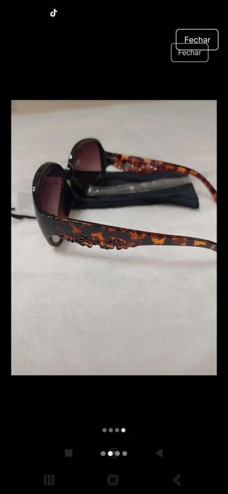 Oculos de sol castanho