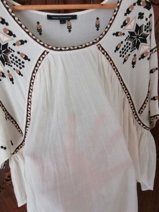 Top manga 3/4 French Connection