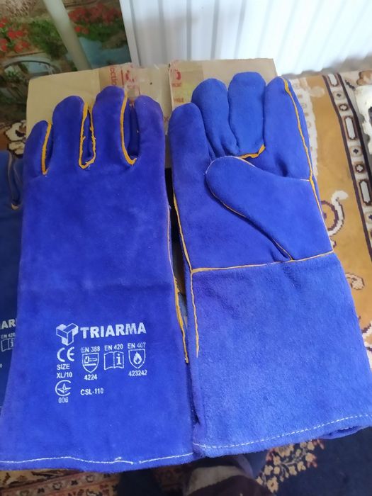 Перчатки шкіряні захисні для будівництва, зварювання Краги