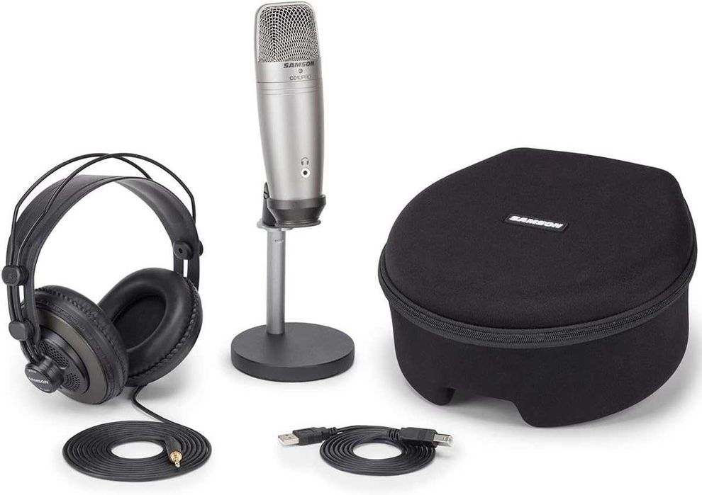 Mikrofon USB Samson C01U Pro Zestaw Podcastowy z mikrofonem i Słuchawkami