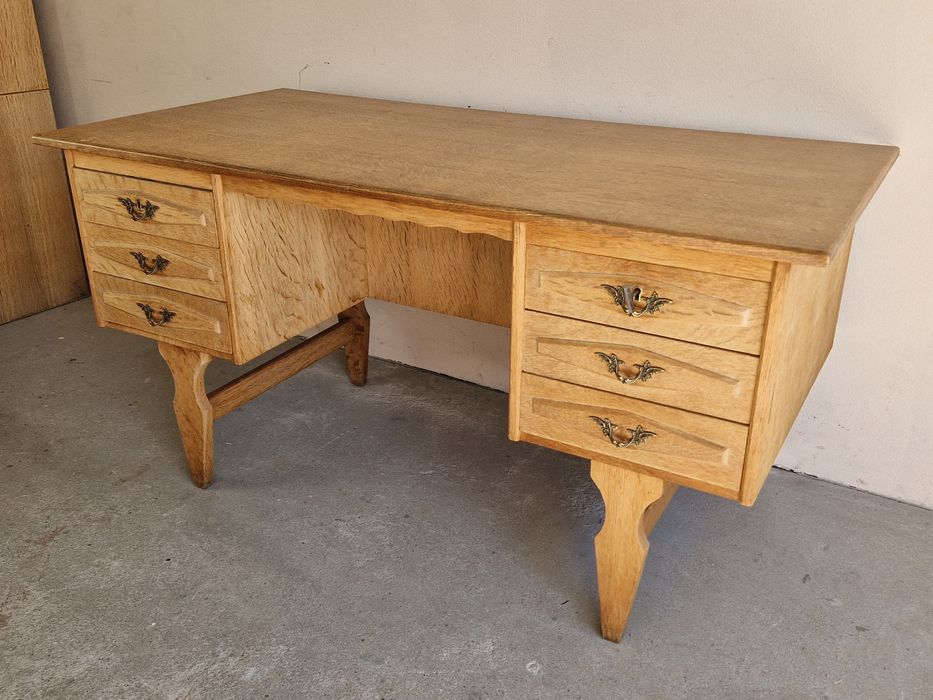 Biurko Dunskie Vintage Design Lata 60 70 Henning Kaernulf Retro Danish z Danii