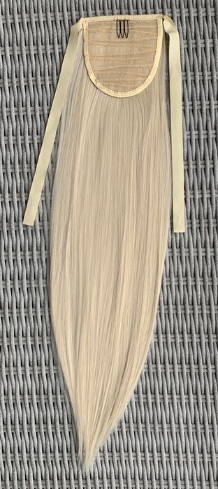 Premium Ultra włosy doczepiane, jasny złoty blond, kucyk, 330.
