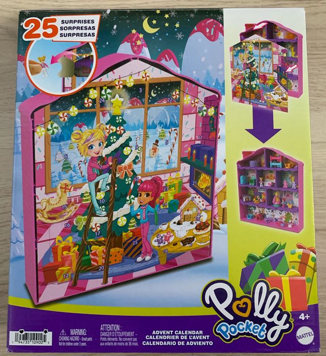 Polly Pocket Kalendarz Adwentowy 2 Laleczki Mattel