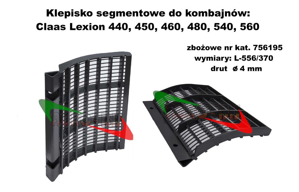 Klepisko segment. kukurydza nr.kat. 756.195, 735.594  Claas Lexion