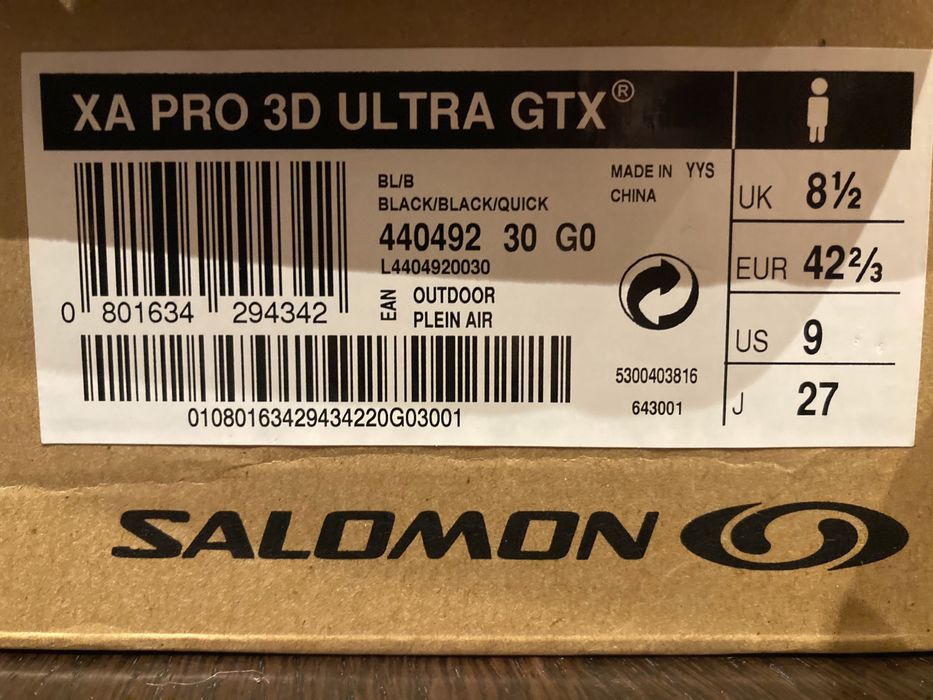 Tenis Salomon Preto 42