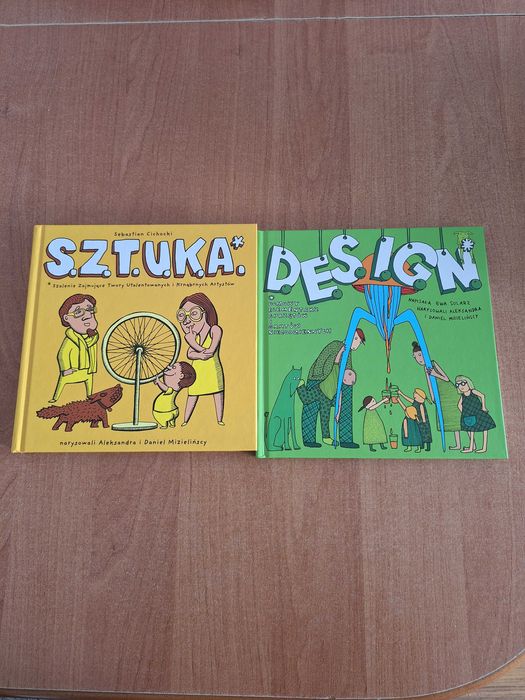 2 książki dla dzieci:  Sztuka - Cichocki; Design - Solarz