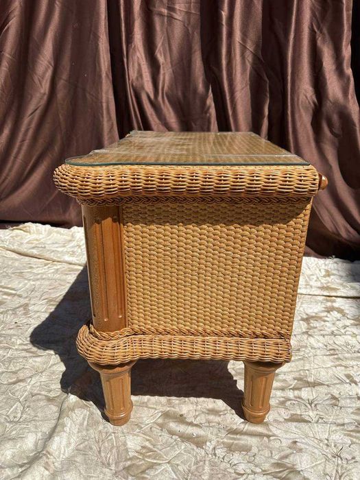 Тумба из ротанга на 2 ящика.Лот 132.(2шт)