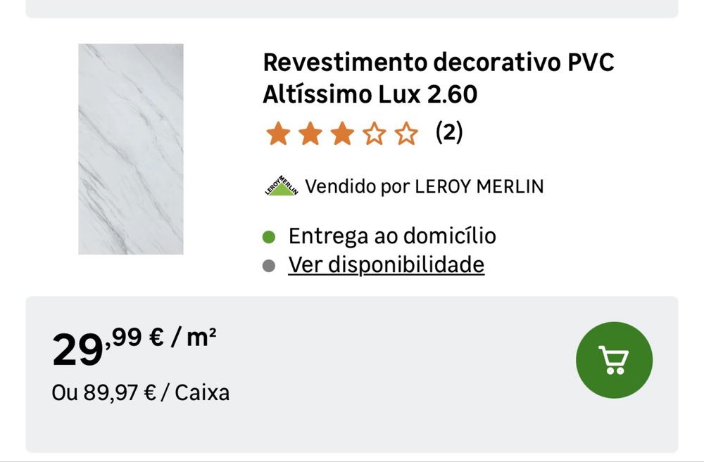 Painel PVC Marmore 2,40x1,22