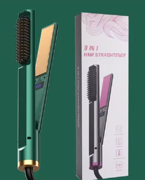 3 в 1 випрямляч для волосся Sindax – Щітка, Гребінець і Випрямляч