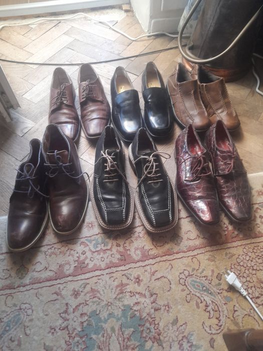 РАСПРОДАЖА мужские кожаные туфли производства Англия и Италия. Размеры