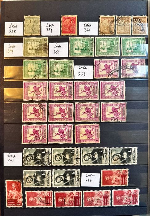 Selos Índia - Portugal ex-colónias +520 selos