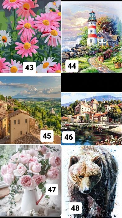 Картини по номерам 20 на 30