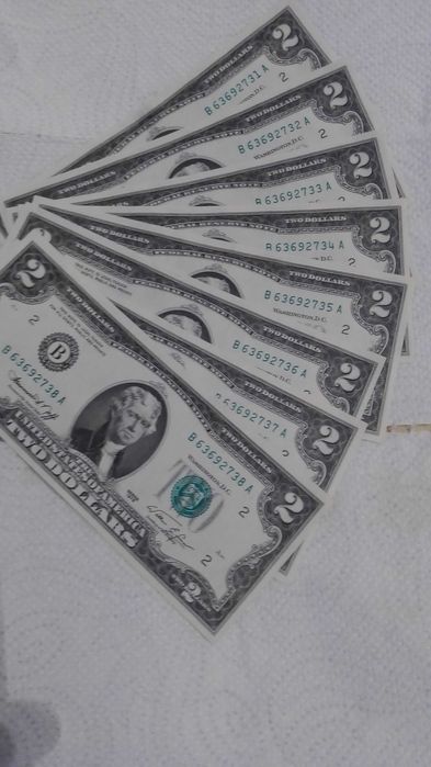 Продам банкноты 2 доллара США 1976 г.