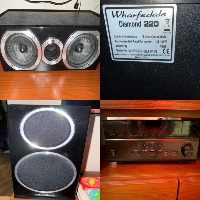 Zestaw kina domowego Wharfedale Diamond + Yamaha RX-V679