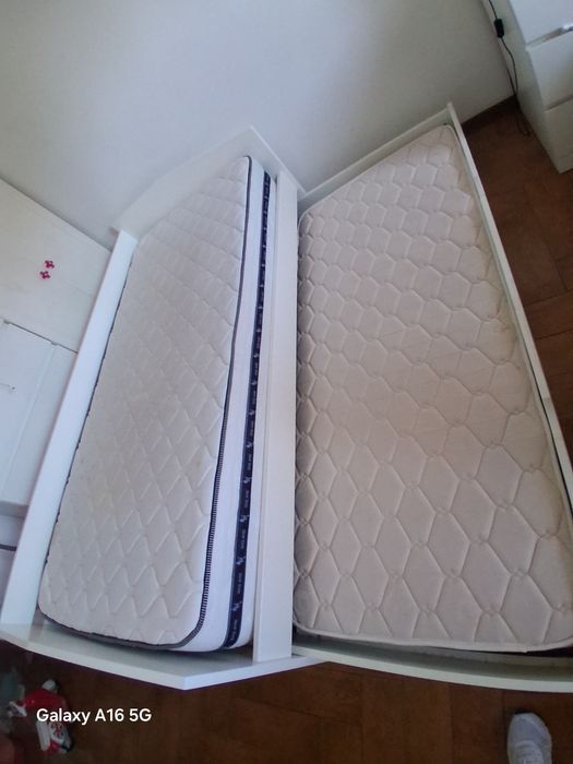 Cama branca solteiro 2,00x1,00