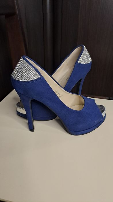 Туфлі сині жіночі