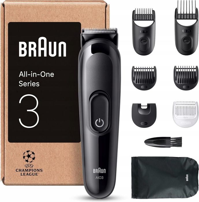 Trymer Braun All-in-One Series 3, zestaw 8 w 1 AIO3545
Nowa
