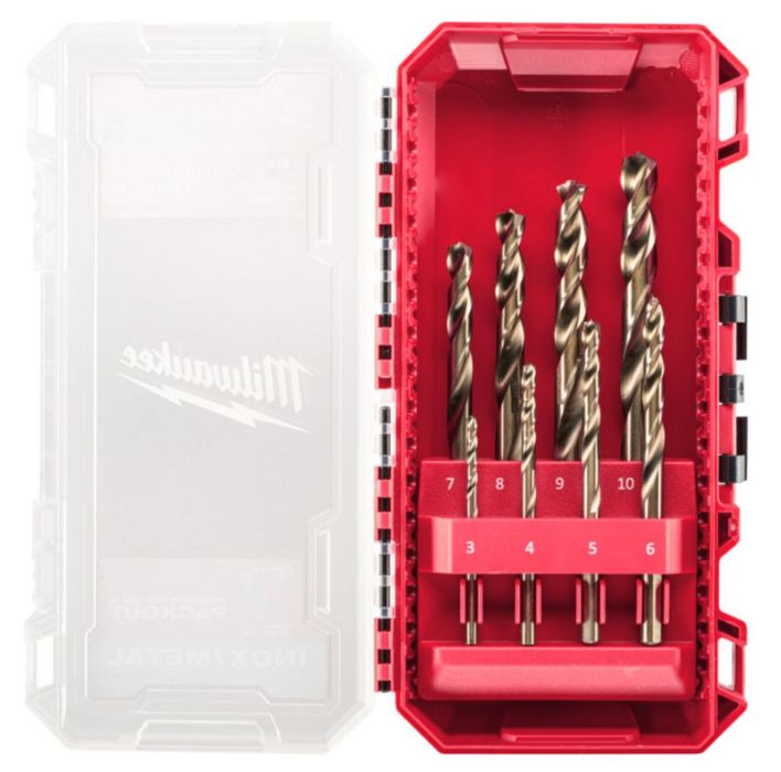 Набір кобальтових свердл, свердел по металу HSS-Co MILWAUKEE, DIN338, (8шт)