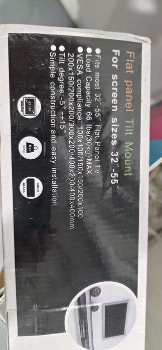 apoio de lcd à parede com inclinação até 55 polegadas, novo embalado