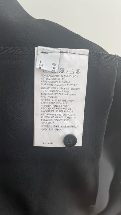 Kombinezon Pinko boho Czarny chwosty ażurowa góra