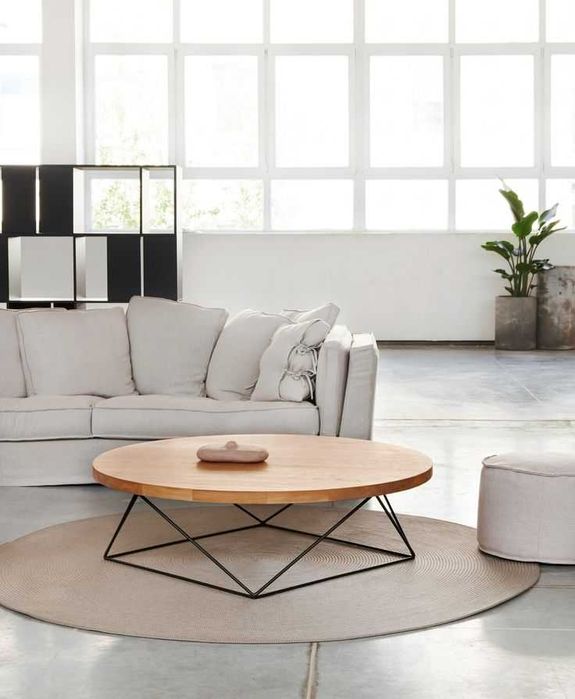 blat drewniany stolik kawowy 70cm