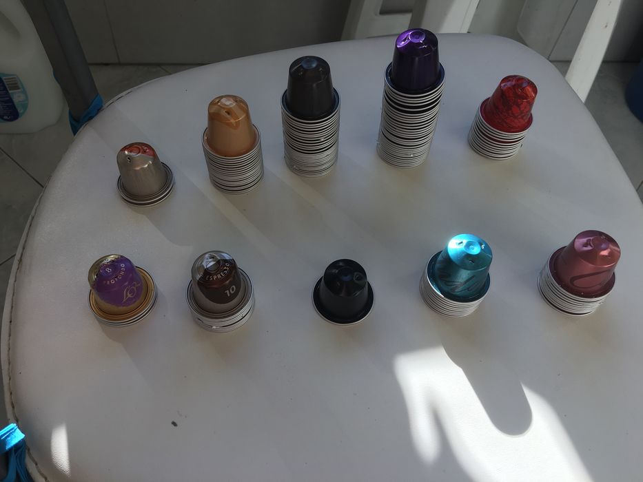 Capsulas nespresso limpas para trabalhos manuais
