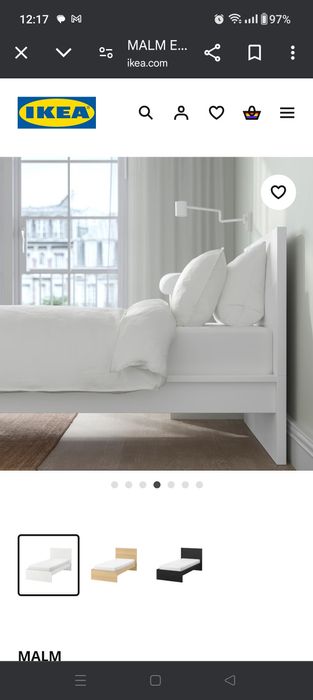 Camas individual com estrado IKEA MALM