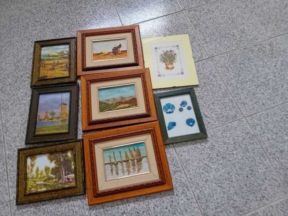 Venda de quadros, cada conjunto/foto a 10 euros