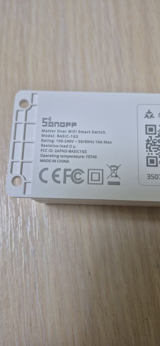 Sonoff Basic R4/Gen5Matter wi-fi вай-фай реле умный дом