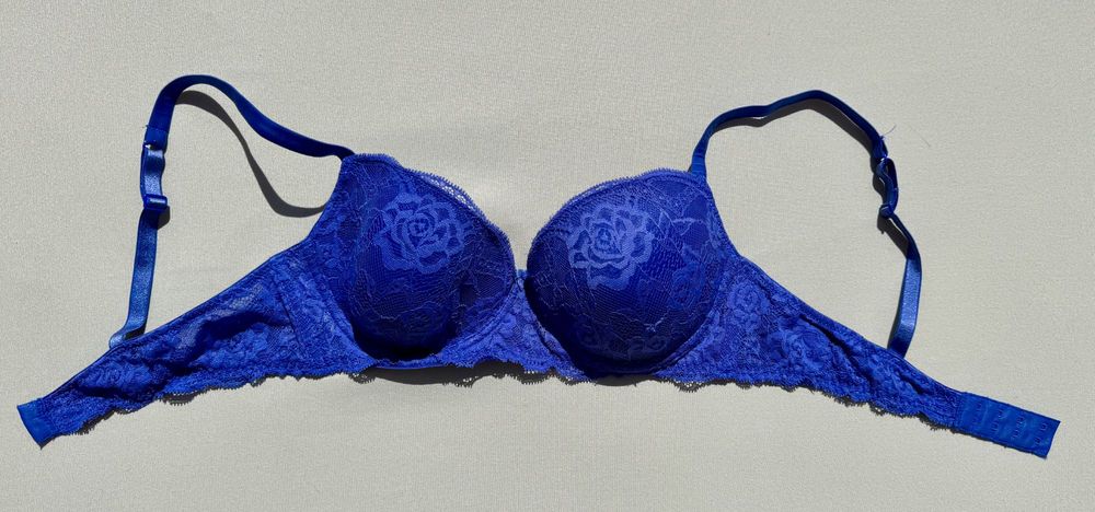 Niebieski biustonosz balkonetka Intimissimi 80 C