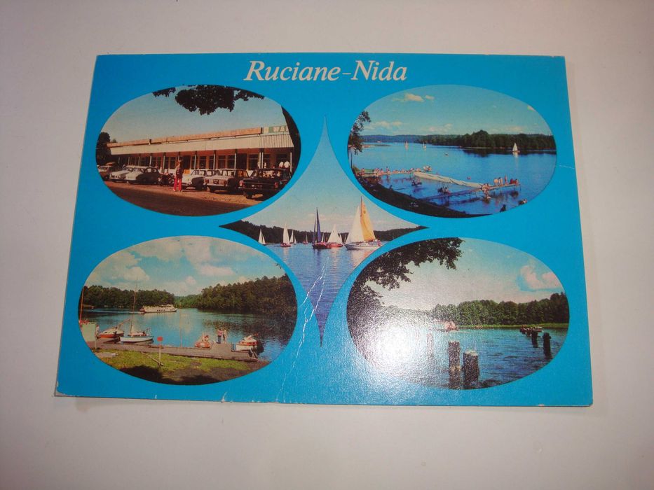Pocztówka Ruciane-Nida centrum handlowe
