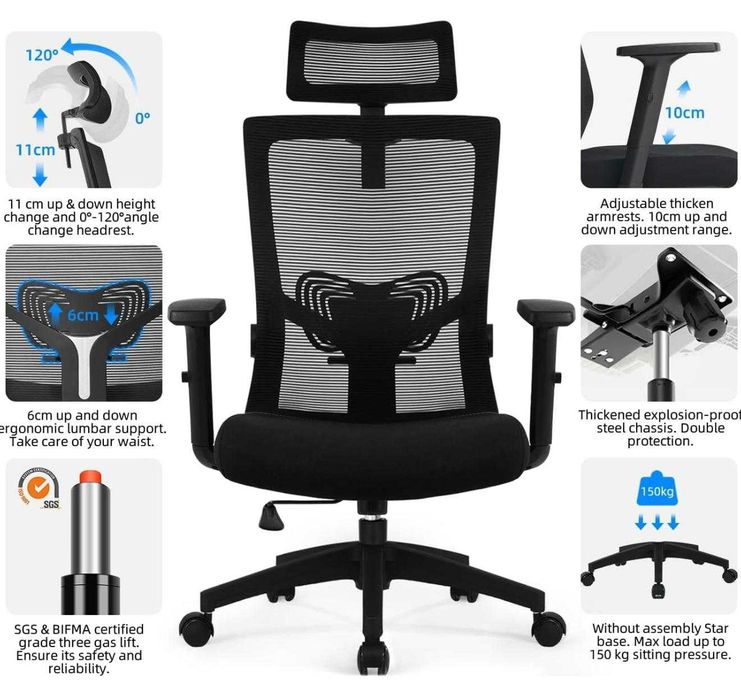 Cadeira escritório rotativa