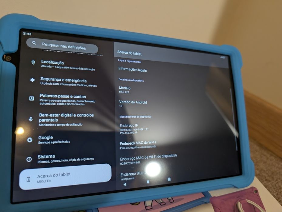 Tablet Android p/ criança BENEVE