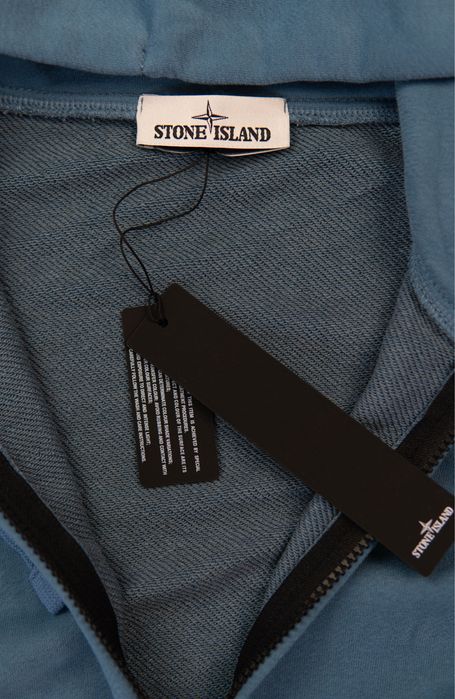 БЕЗ ПЕРЕДОПЛАТИ: Зіп худі Stone Island джинсовий колір