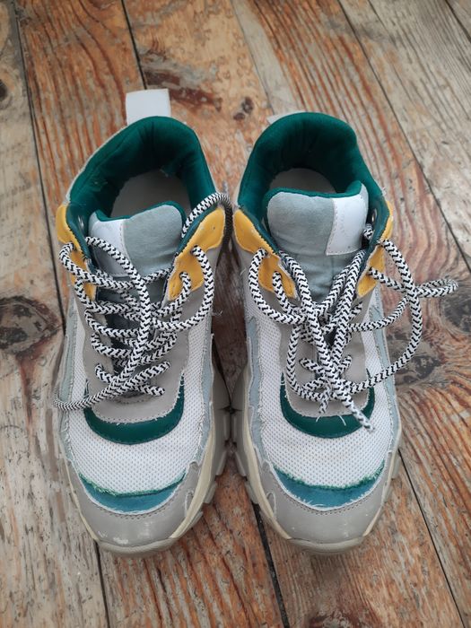 Кроссовки Pull&bear стильные на платформе, р.37 полномерный, б/у