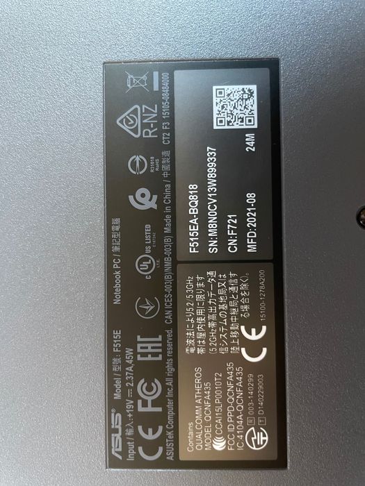 Laptop Asus F515E nowy
