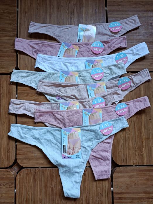Lotes de 8 Cuecas de Senhora * Tamanho - L/XL * Algodão ou Licra *