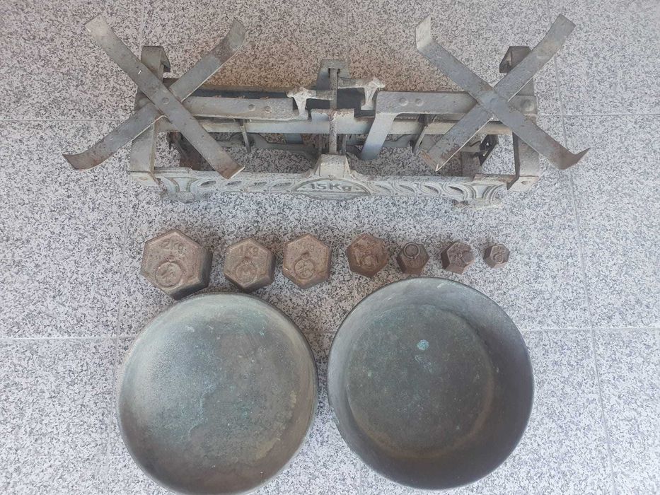 Balança antiga de 15 kg