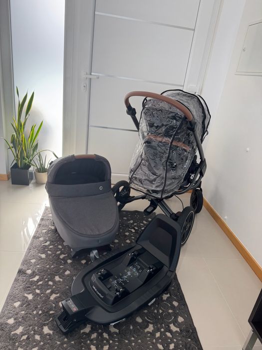 Conjunto Bébé Confort/Maxi Cosi Nova4 + Base Isofix + Alcofa Auto Jade