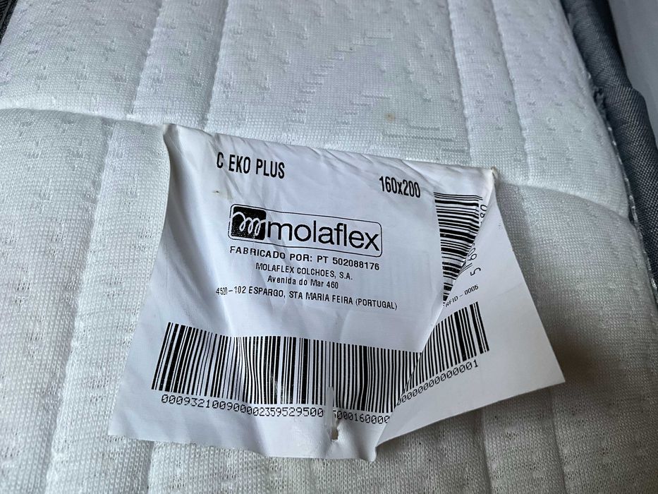Colchão de Casal Molaflex Eko Plus – 160 x 200cm x 23cm de Altura