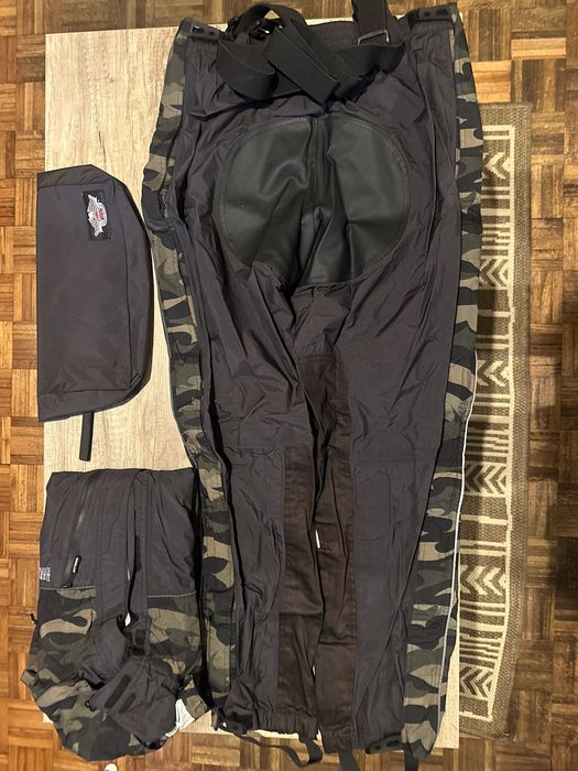 Conjunto Harley-Davidson Camuflado - Blusão+Calças+Bolsa - Tamanho L